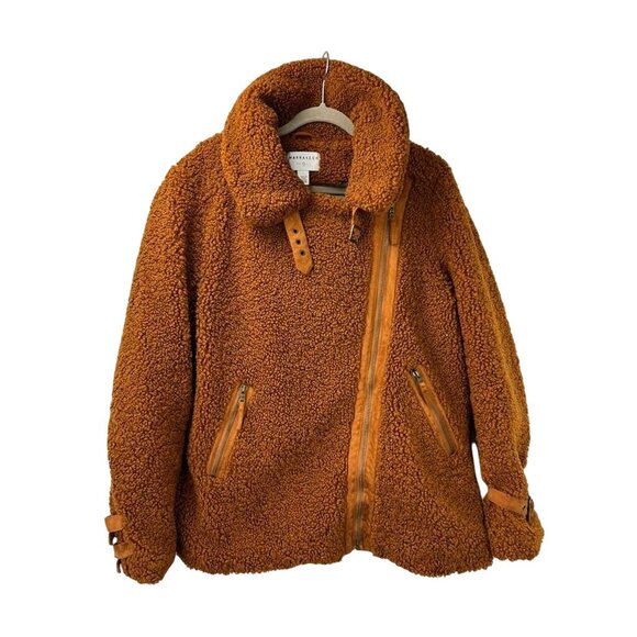 Marrakech Women's Large Sherpa Jacket Burnt Sienna Brown Teddy Bear - Picture 12 of 16